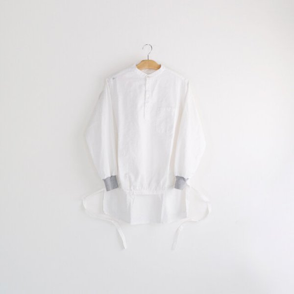 motone  エンゲイシャツ（白×灰）S・M・L  【WEB限定受注商品・2週間後以降の発送 】