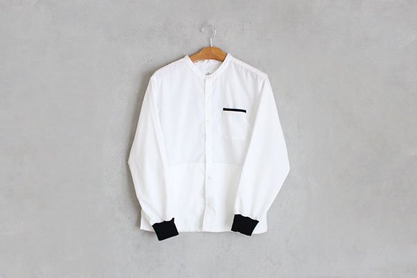 motone  ユニセックス マルチポケットシャツ 2nd （白×黒）S・M・L 【WEB限定受注商品・2週間後以降の発送 】