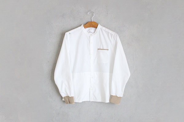 motone  ユニセックス マルチポケットシャツ 2nd （白×羊）S・M・L 【WEB限定受注商品・2週間後以降の発送 】