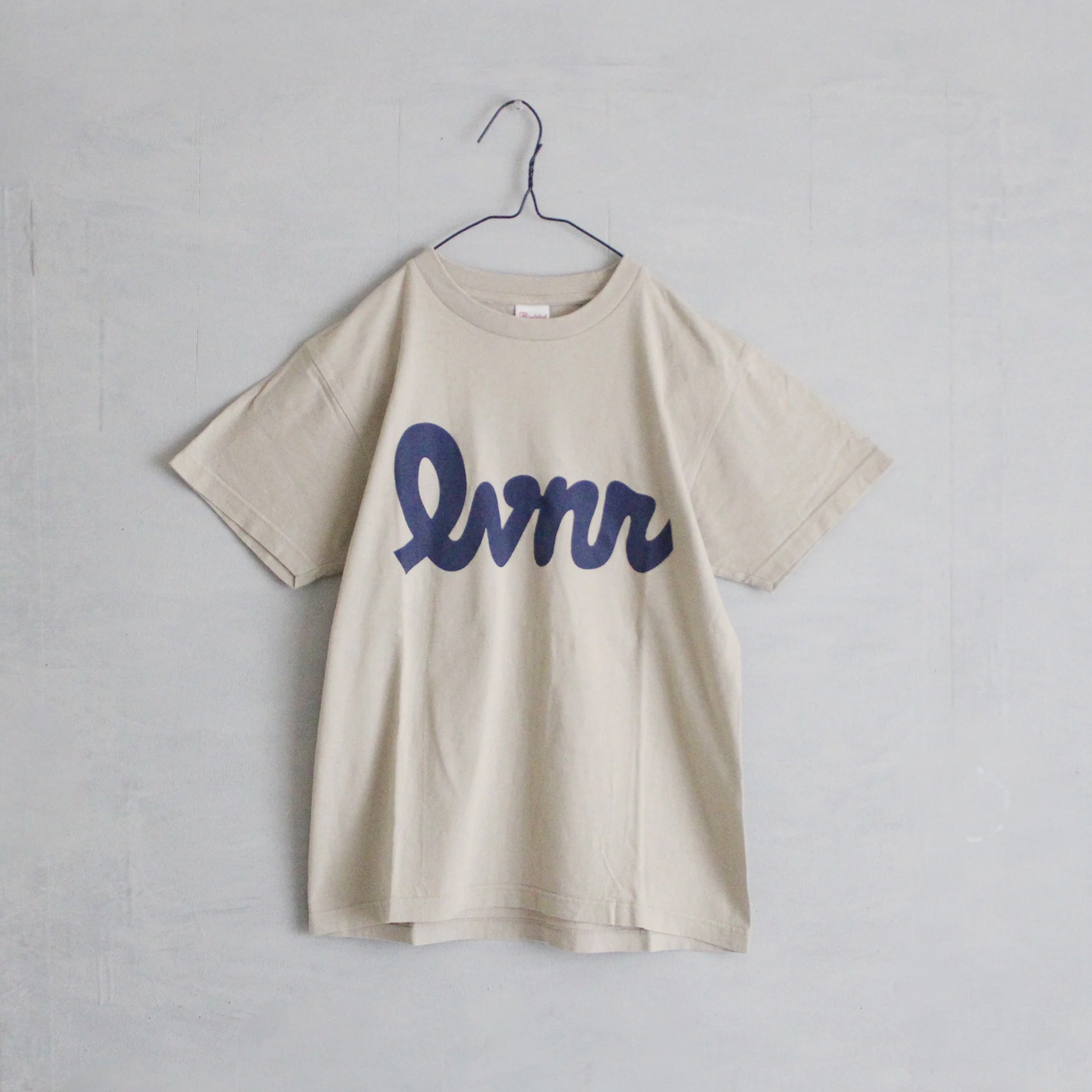 6JUMBOPINS「レバニラ(lvnr)」Tシャツ　通常/小盛（シルバーグレー×ネイビー）【受注製作品・3週間後の発送】