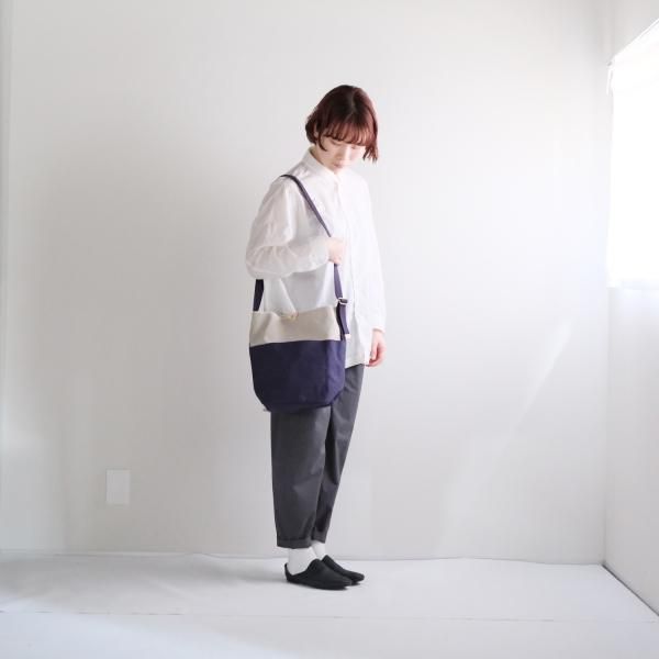 NIZYU KANO / にじゅうかのう BLACK&LINENワンショルダーバッグ
