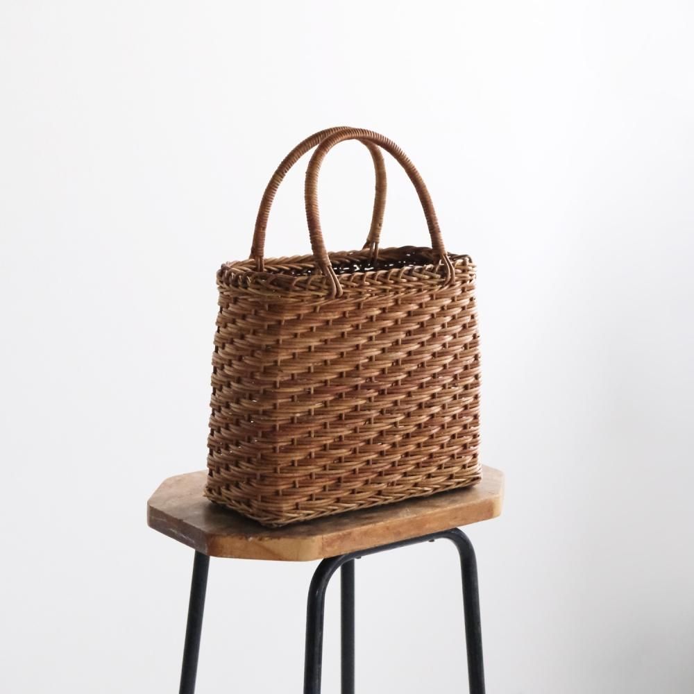 美品】定価3万円 あけび細工 かごバック キナリノ