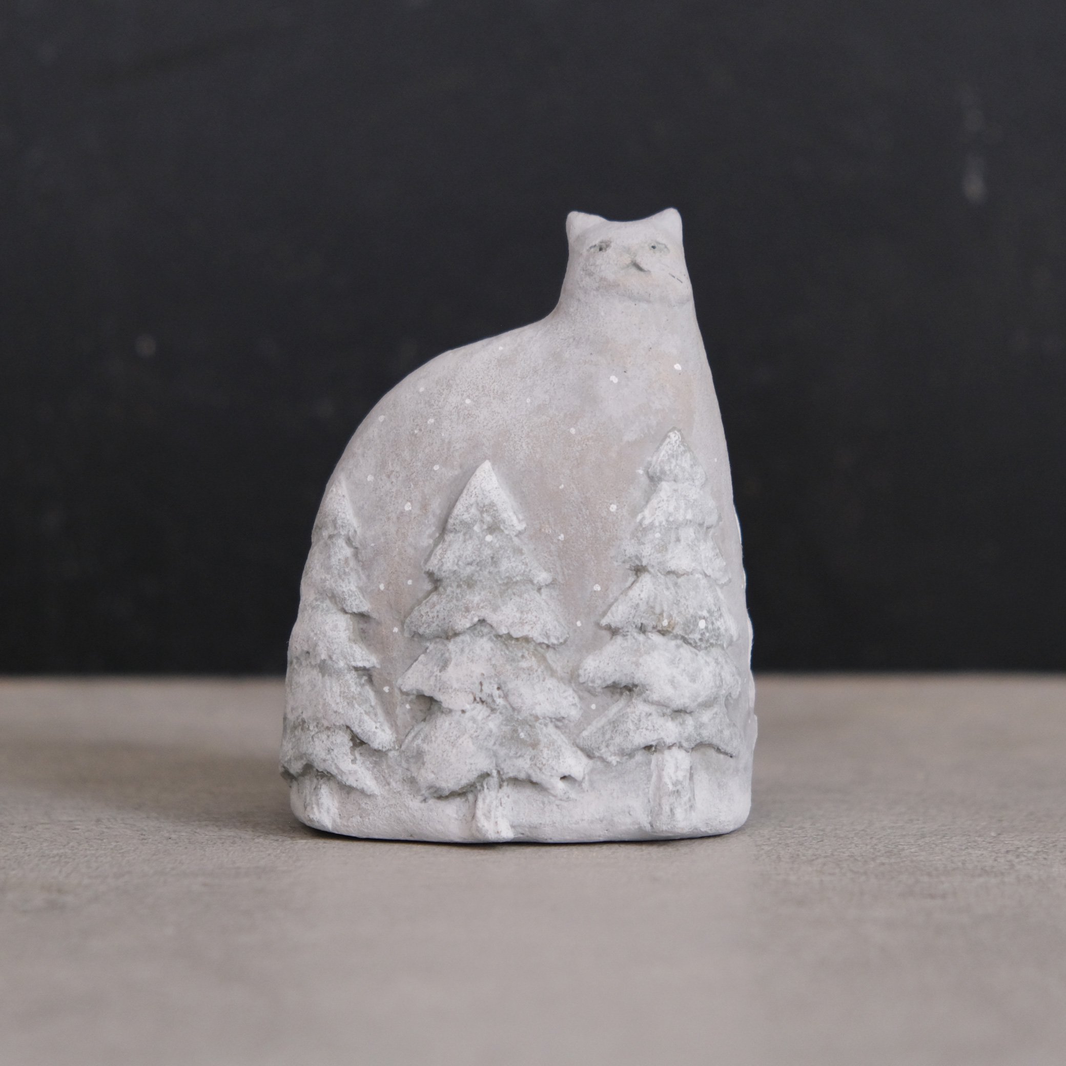 Ame to Mori 猫のオブジェ 「針葉樹の森と雪」（５）（６）
