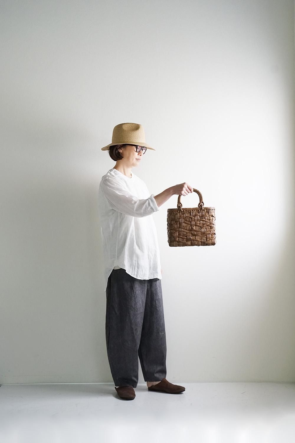 宮本工芸 山ぶどうの籠 駒型 太巾みだれ編 巻手 ○ - katakana