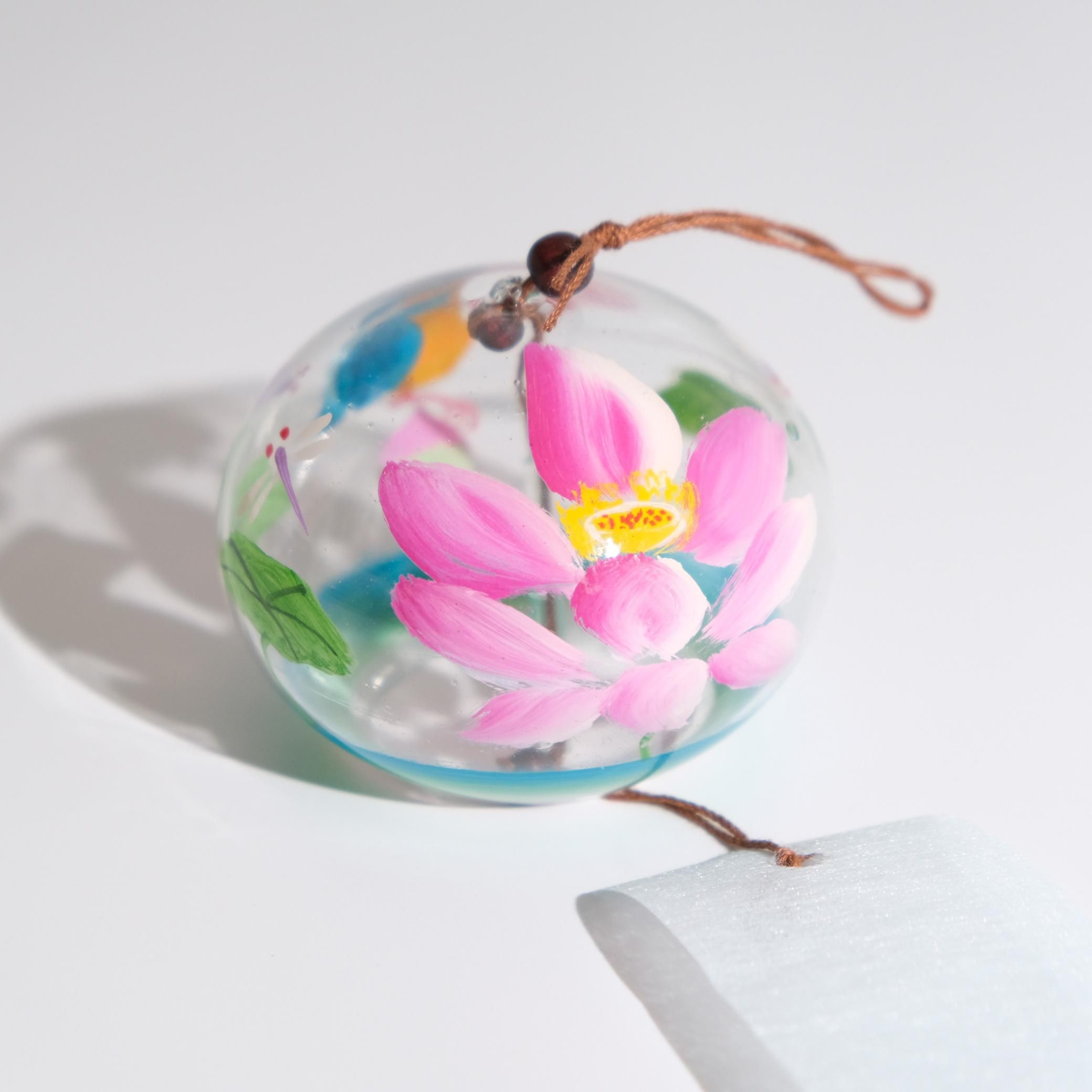 篠原まるよし風鈴 蓮の花にカワセミ ○ - katakana - カタカナ