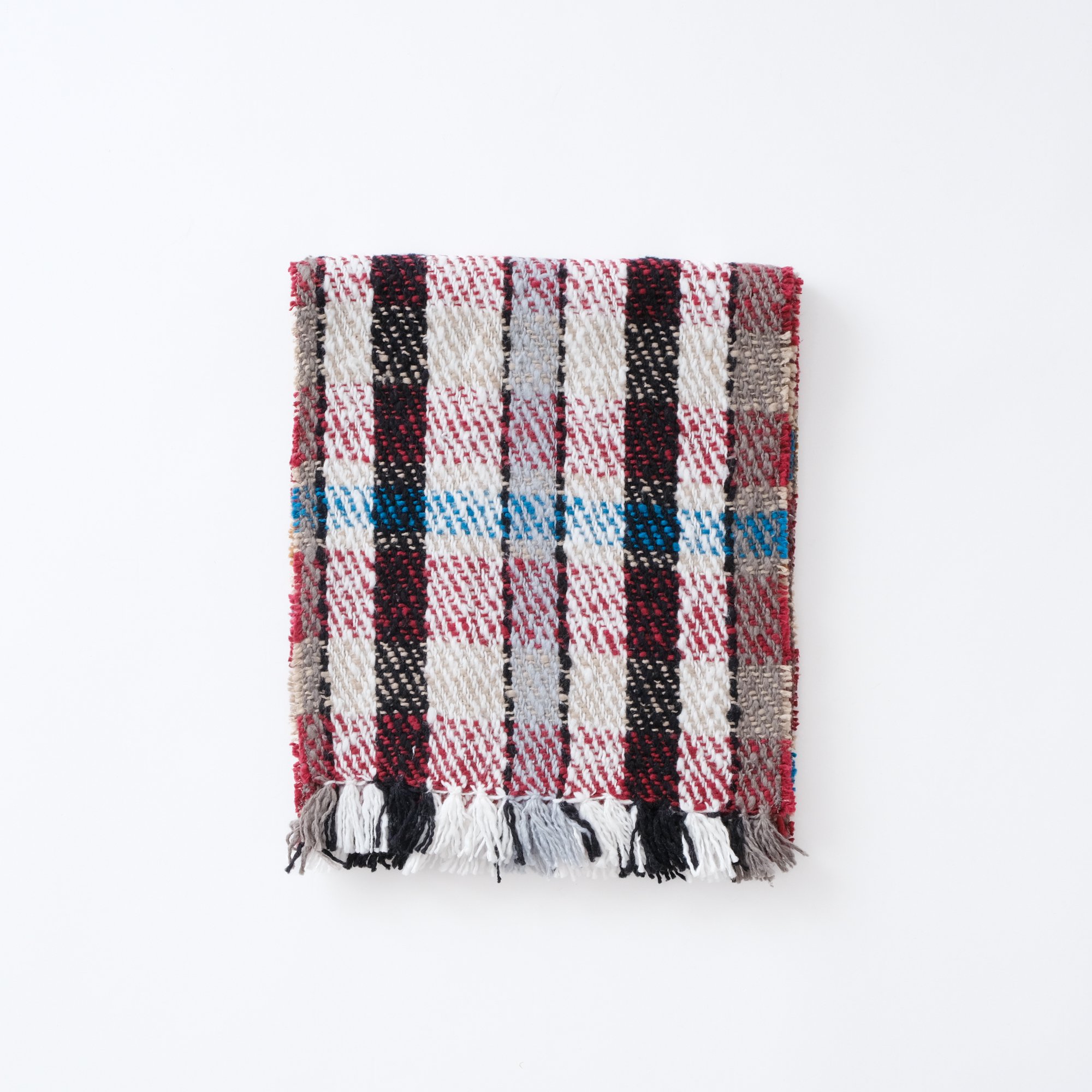 Suno&Morrison /  マフラーストール  (ツイル プレイド ワイン) ●