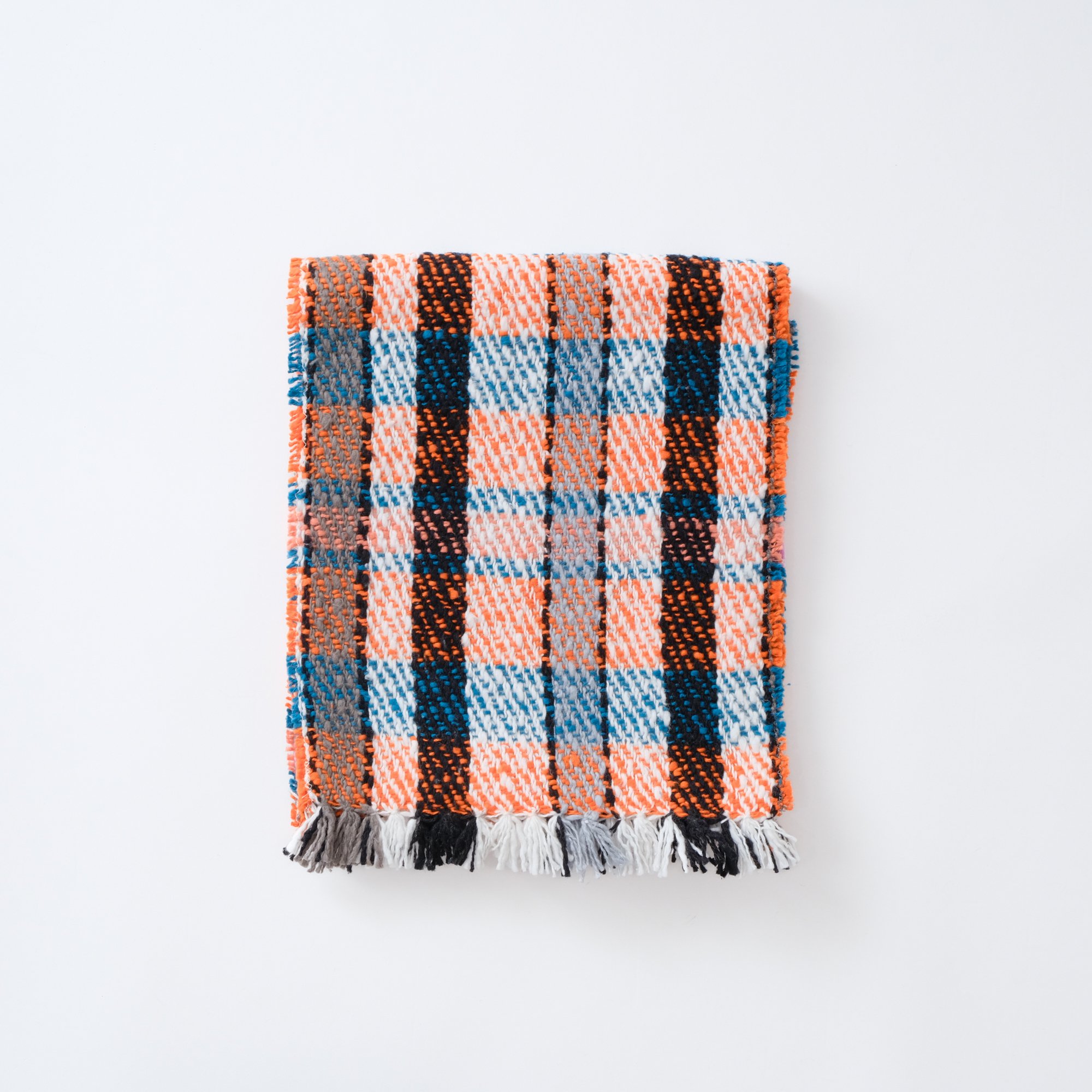 Suno&Morrison / マフラーストール (ツイル プレイド オレンジ) ●