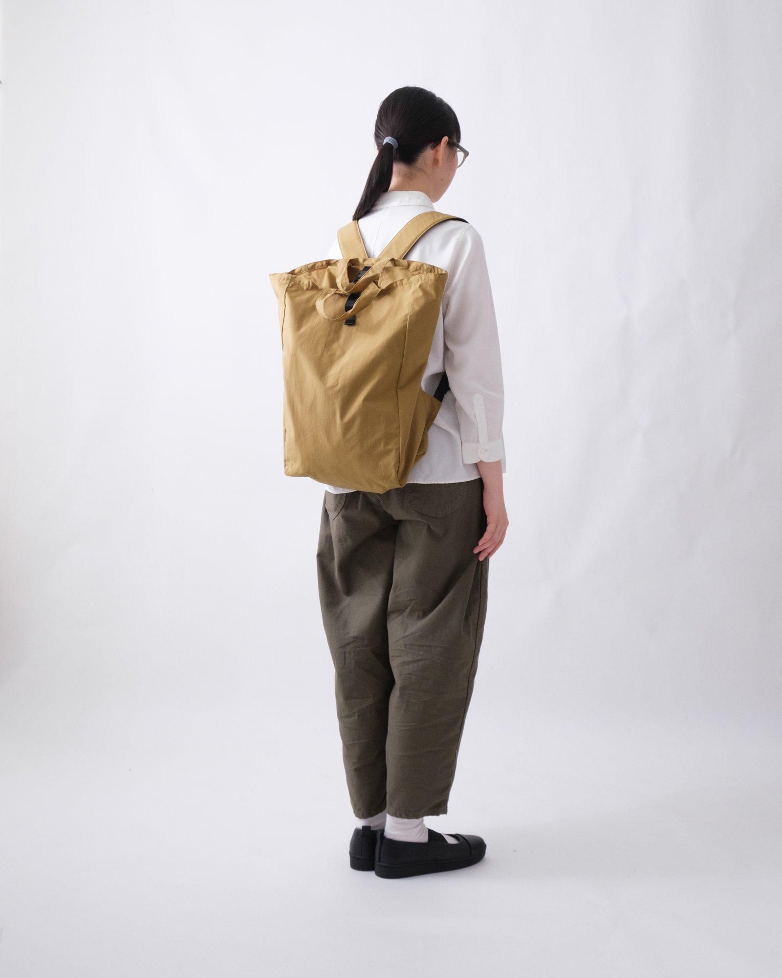 NIZYU KANO　ポケッタブル3wayリュック　コヨーテブラウン SALE/// ポケッタブル3wayリュック キャメル - NIZYU KANO 公式