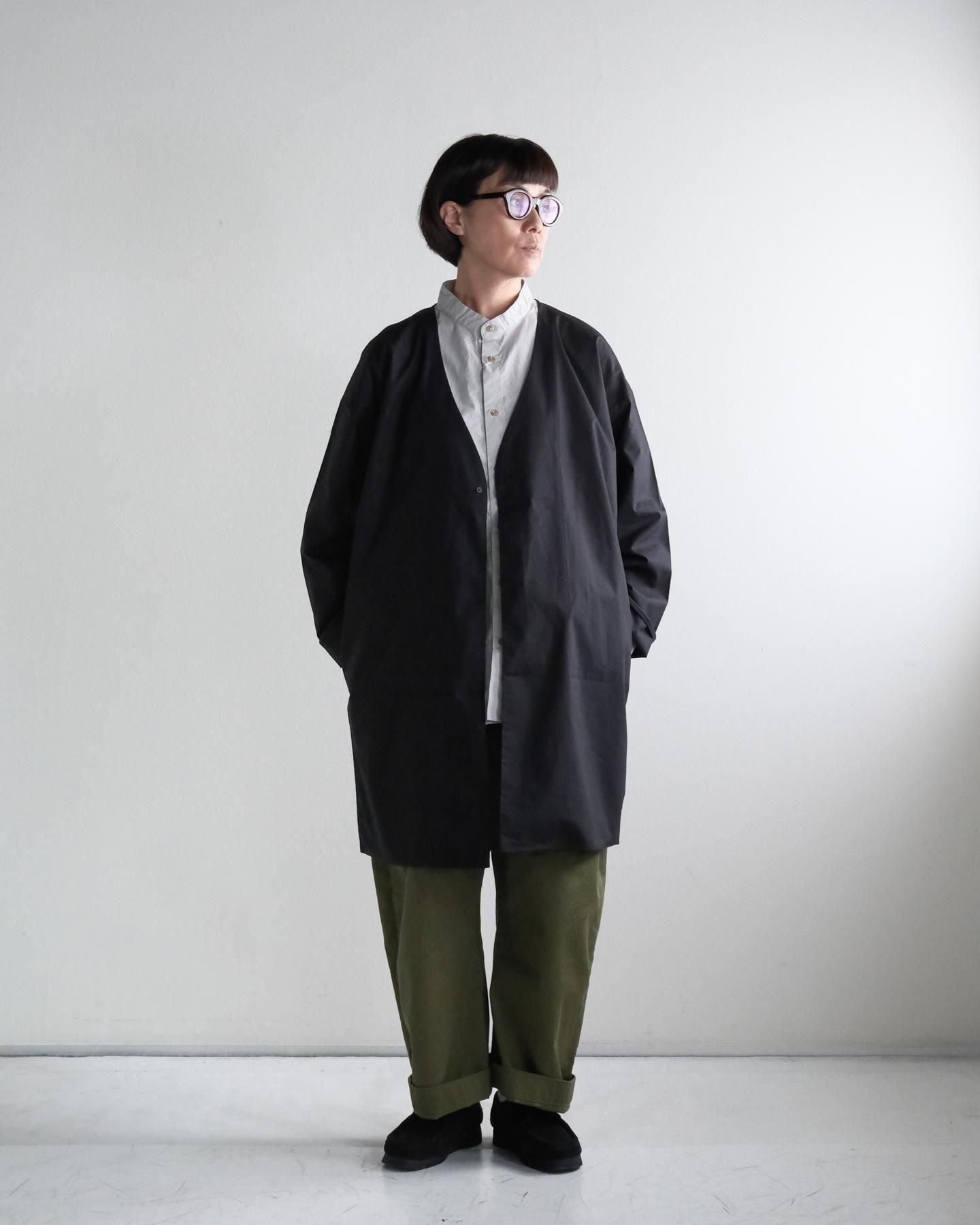 MUYA コート(size2) グレー麻、綿