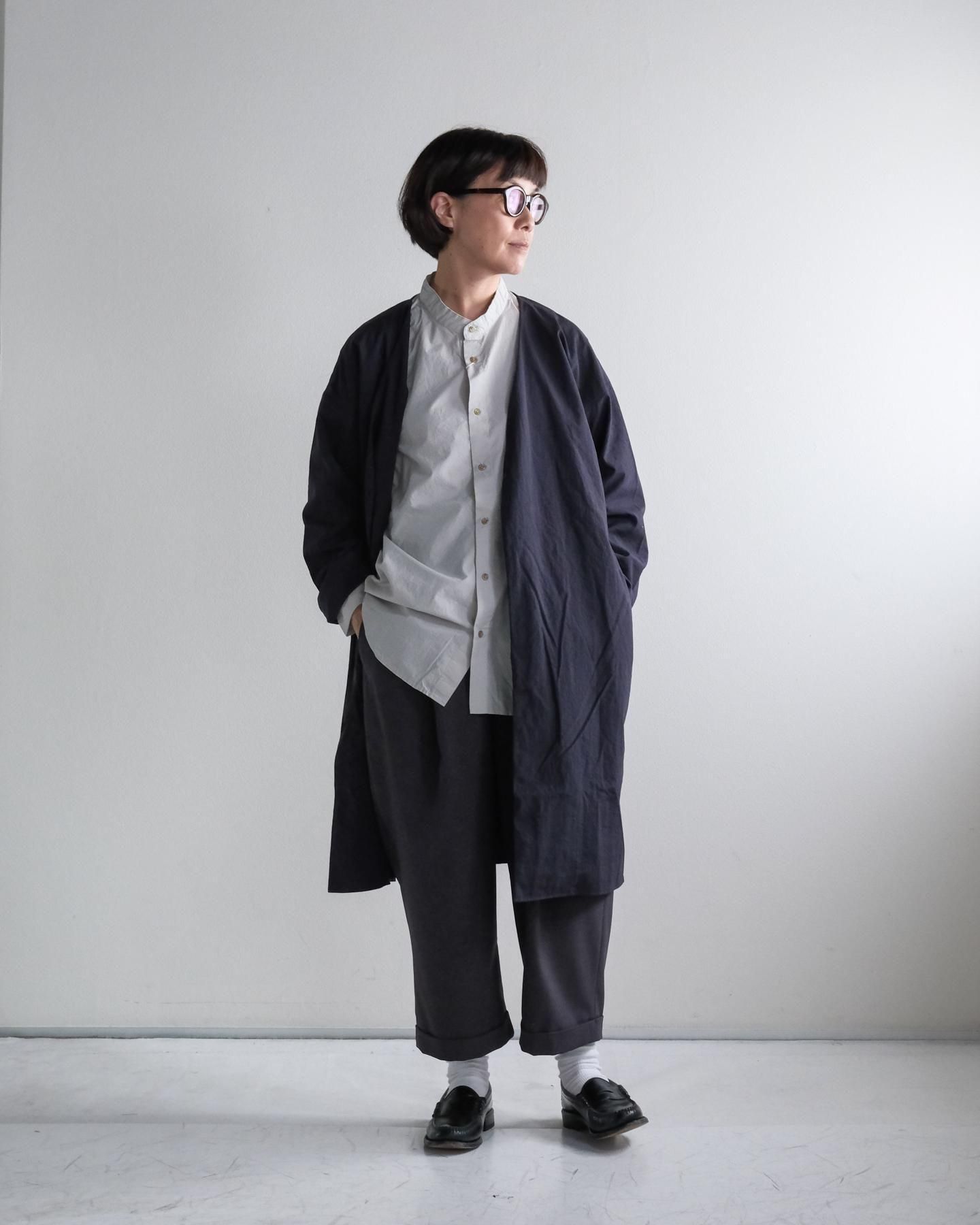 ムヤ MUYA コットンナイロン リバリーコート テーラードカラー カーキ MUYA｜ナイロン リバリーコート テーラードカラー/5color/No