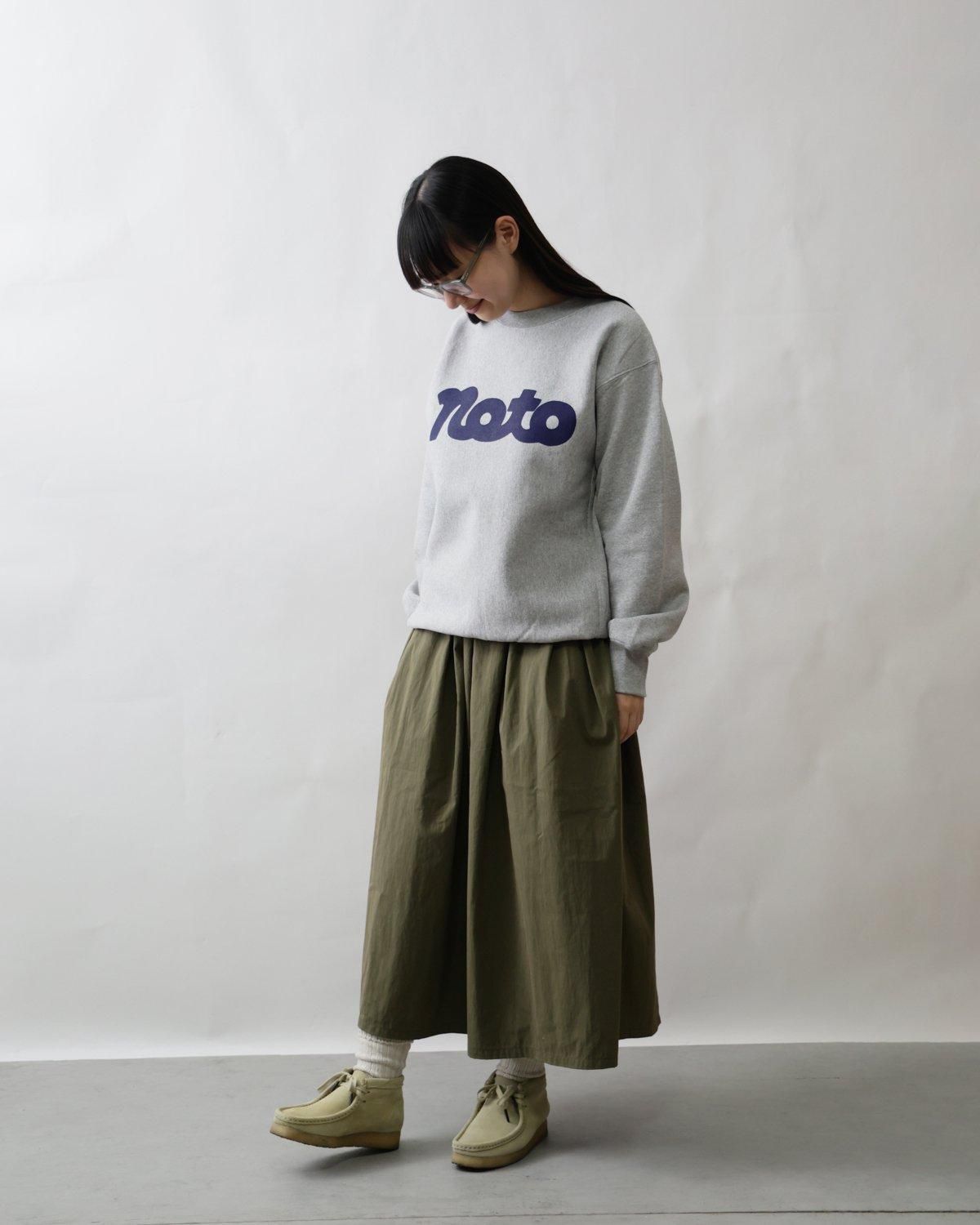 inoue　TANGRAM グレー トレーナー Lサイズ 6JUMBOPINS notoトレーナー (グレー×ネイビー)【受注製作品・12