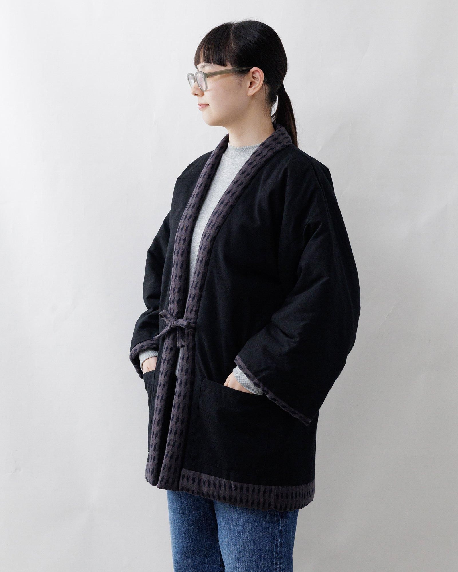 宮田織物 はんてん 半纏 [白鷹袢天・グレー] 男女兼用 - katakana