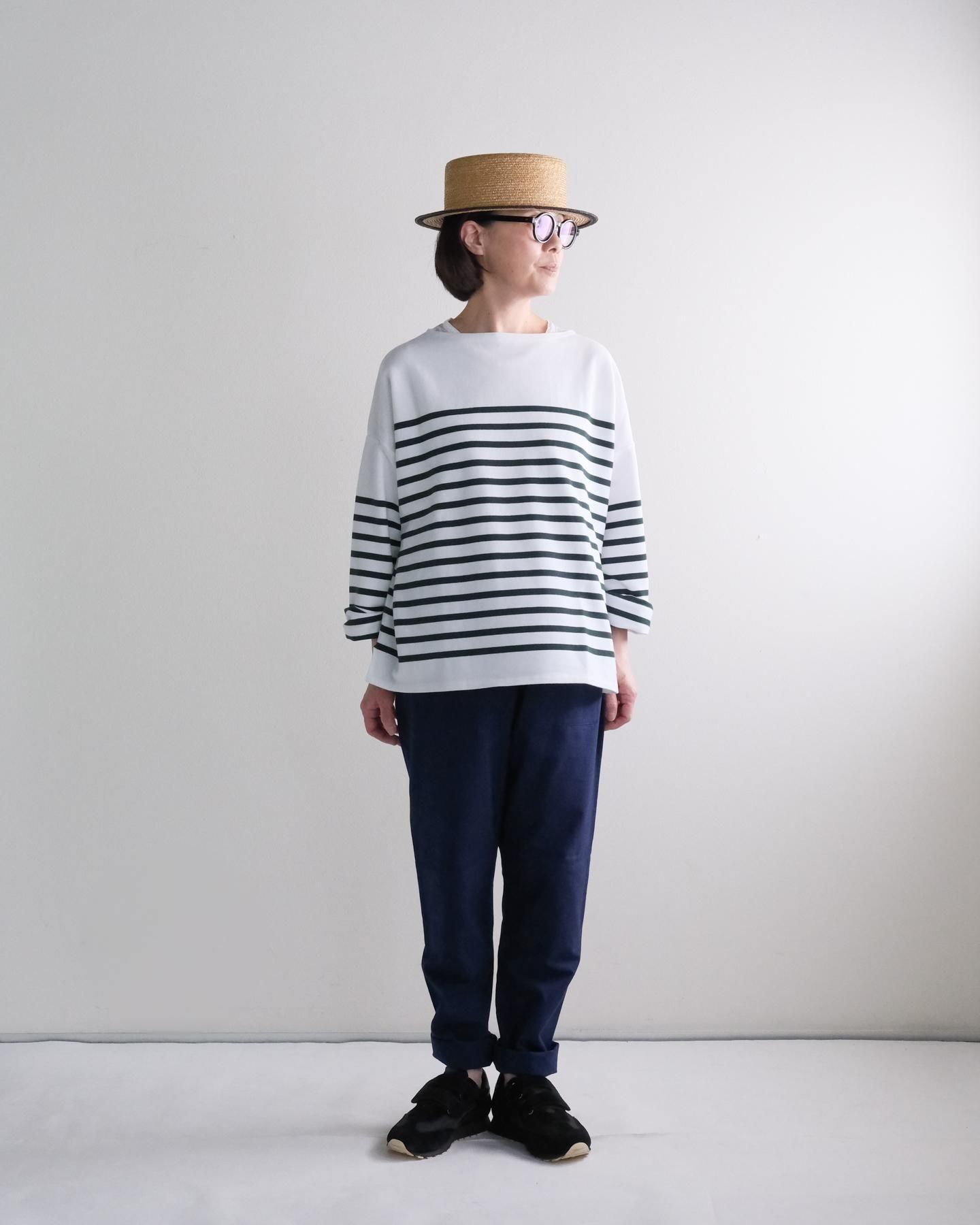 うなぎの寝床 ぺんぺん草 もんぺ カタカナ別注 M グレー うなぎの寝床 現代風もんぺ カタカナ別注 (甘撚り グレー