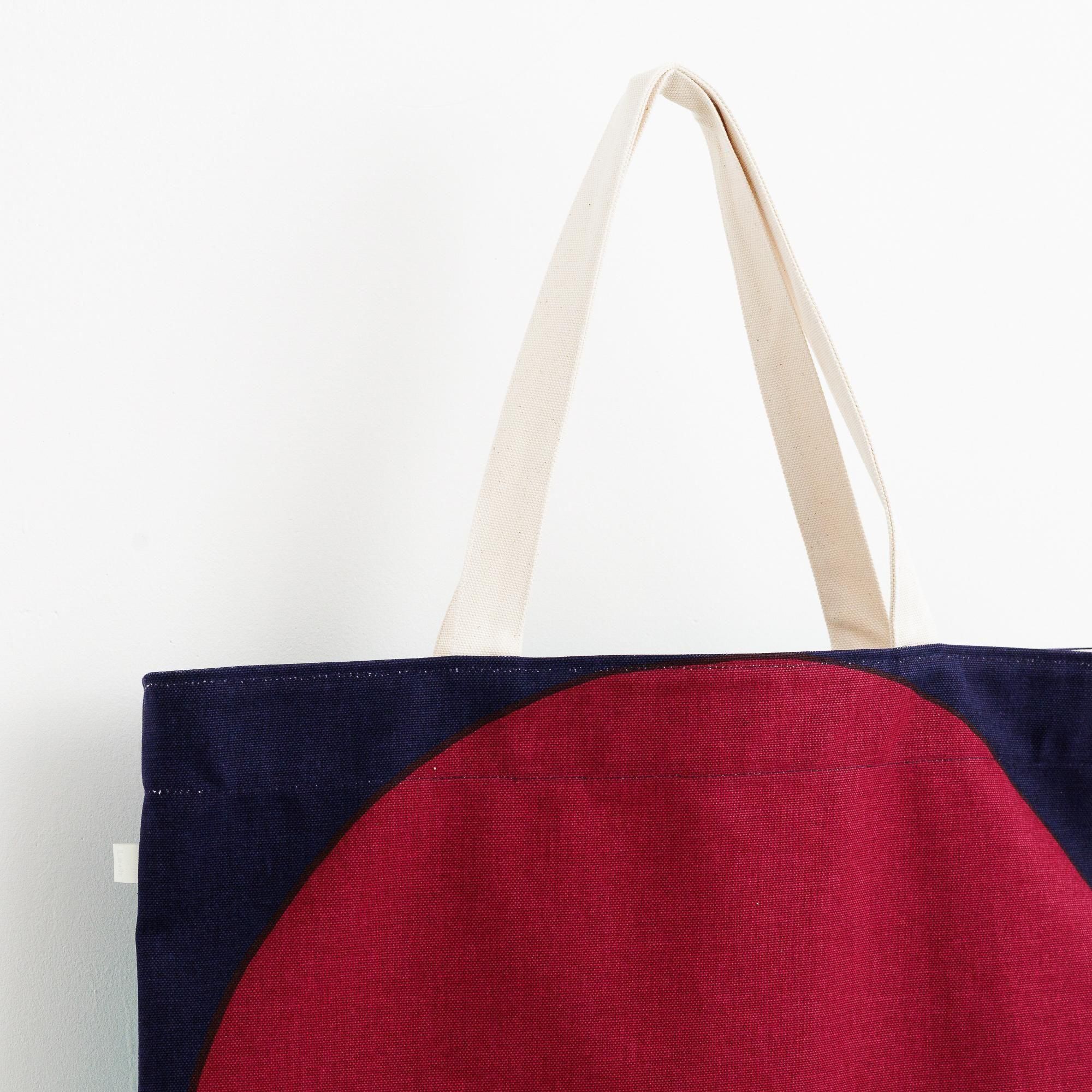 La+h / ラス 8号帆布ヒュージドットトート KOB-2N (purple