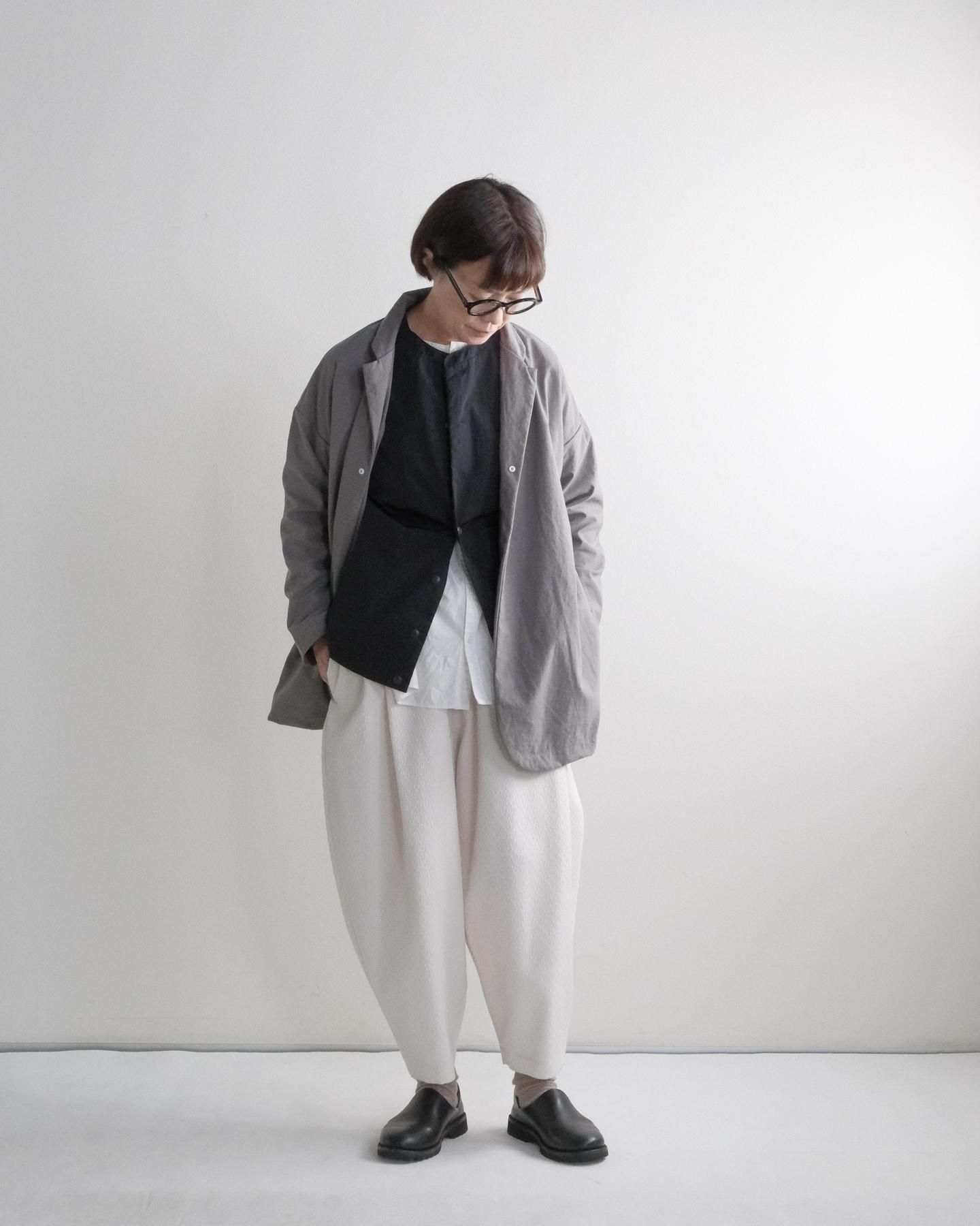 MUYA ラウンドカーディガン テーラードカラー(ナイロン)/No.2560