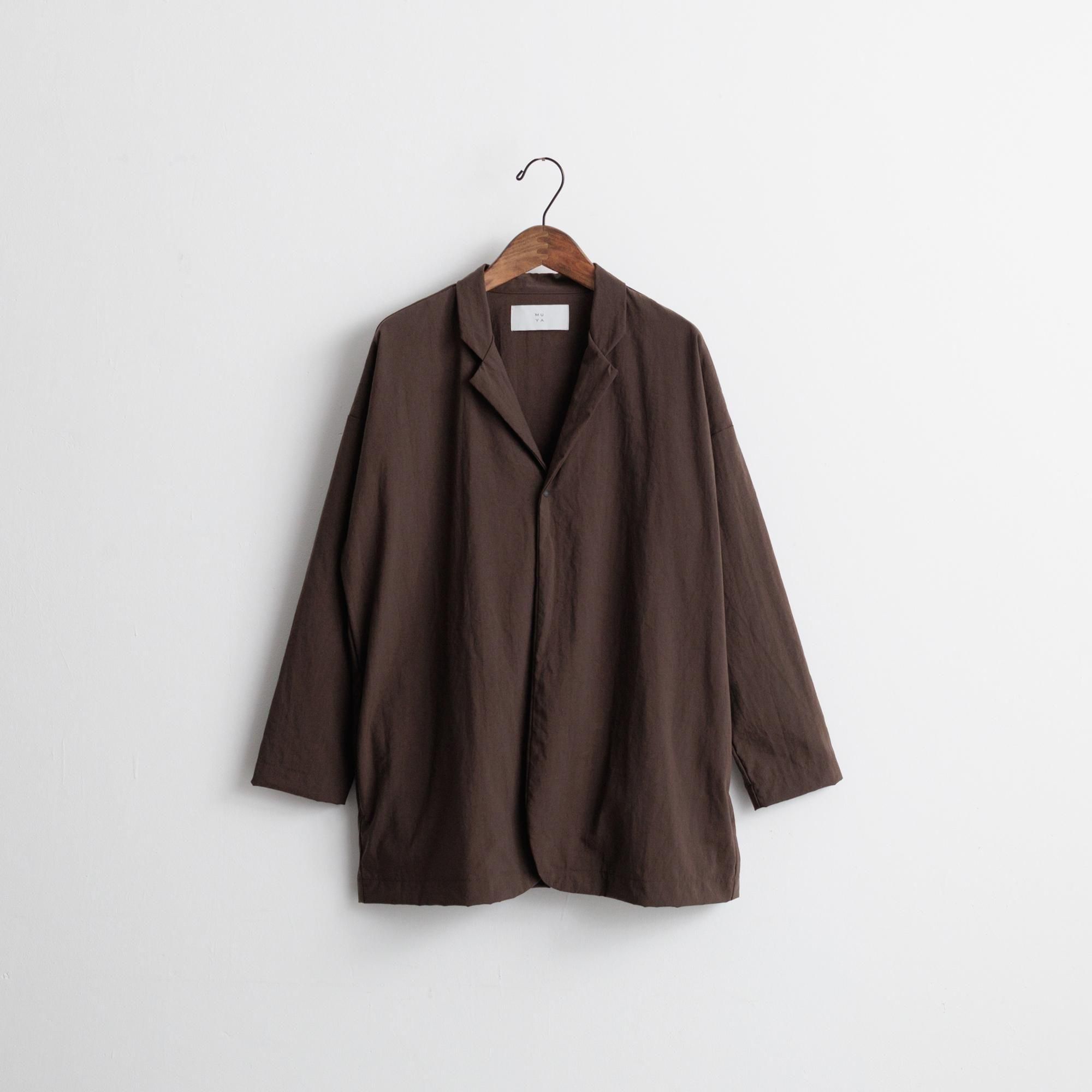 MUYA ラウンドカーディガン テーラードカラー(ナイロン)/No.2560