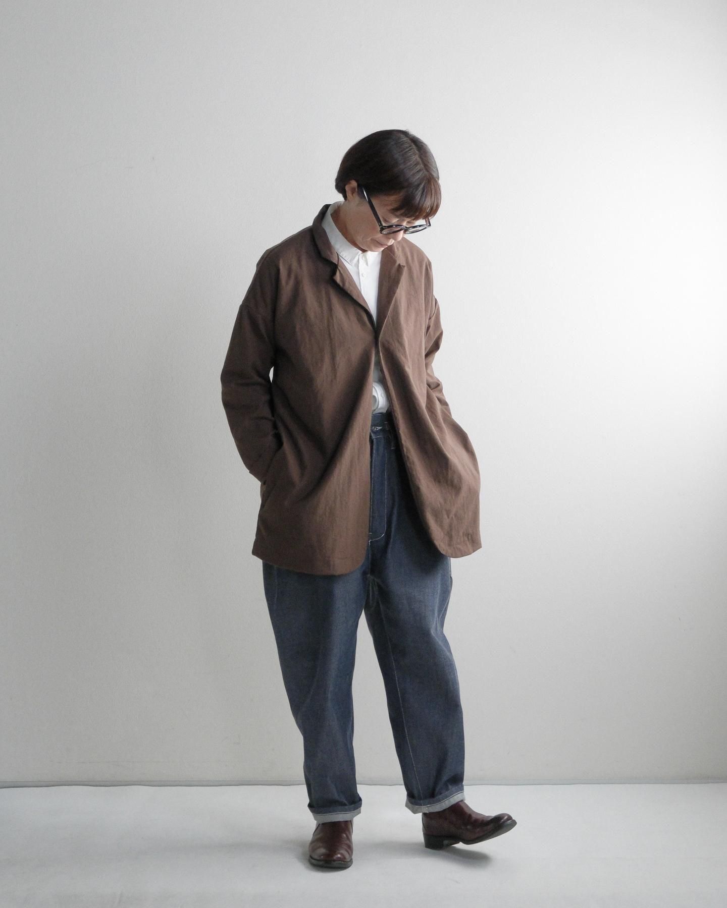 MUYA ラウンドカーディガン テーラードカラー(ナイロン)/No.2560