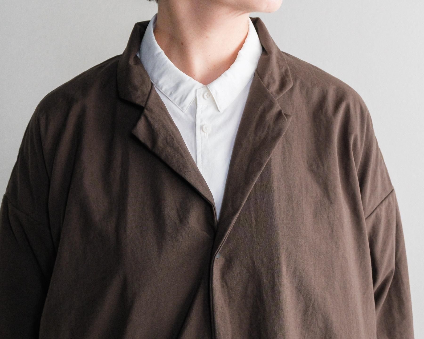 MUYA ラウンドカーディガン テーラードカラー(ナイロン)/No.2560