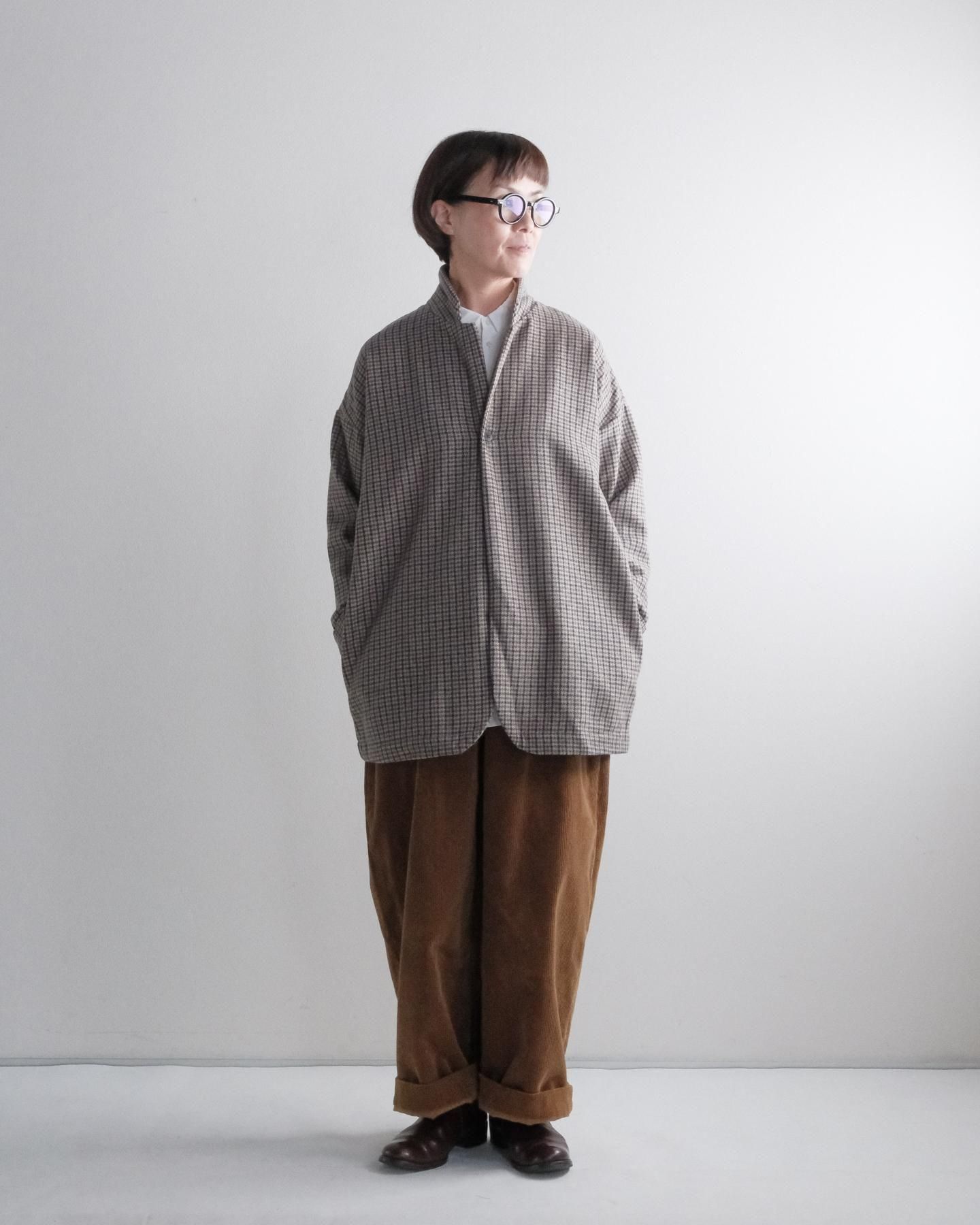 MUYA チェックテーラードカラージャケット カタカナ別注/No.2641 for