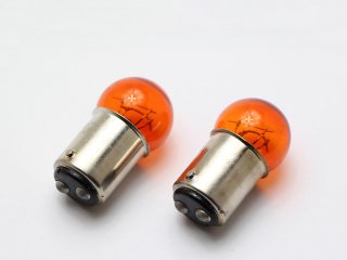 カラーバルブ アンバー オレンジ G18 12V 21/5W 2個セット オレンジバルブ