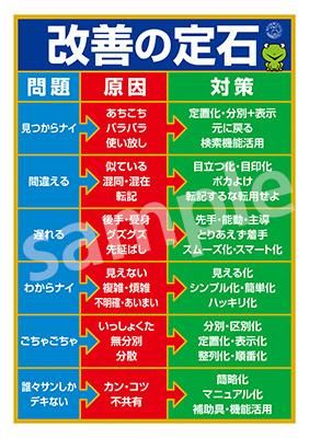 ポスターA61 カイゼンの定石 - 改善5S書籍&ツール｜日本HR協会