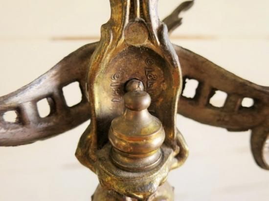 春の感謝セール♪アメリカアンティーク☆デコラティブ天秤クリスタルガラス スケール 春の感謝セール♪アメリカアンティーク☆デコラティブ天秤