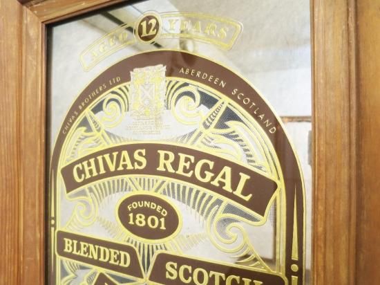 ビンテージ CHIVAS REGAL パブミラー - 大阪和泉市のアンティーク