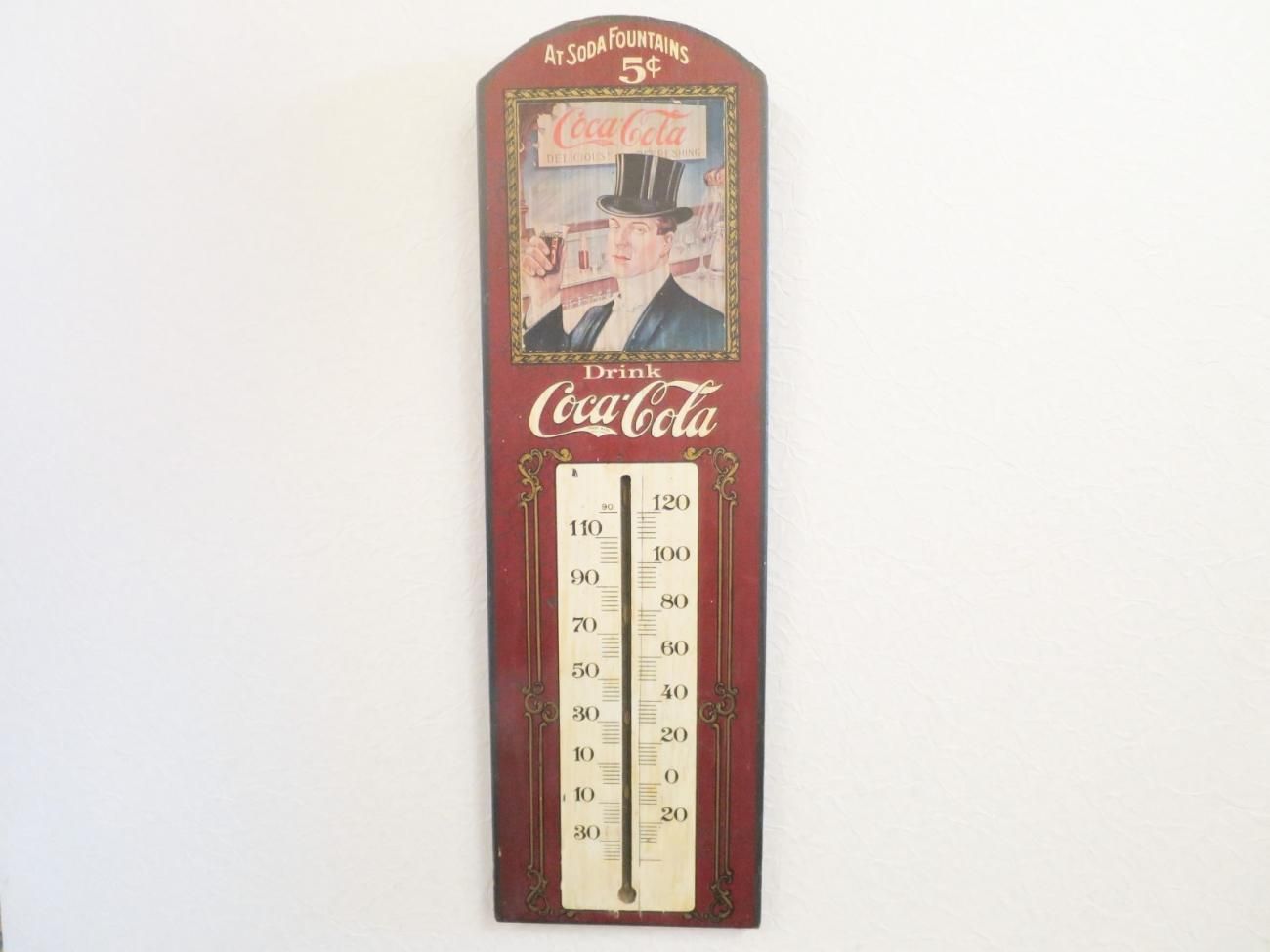 Coca-Cola 温度計 アンティーク ビンテージ 70's Coca Cola 温度計 - 大阪和泉市のアンティーク
