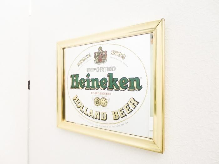 ビンテージ Heineken ハイネケン パブミラー1 | 京都