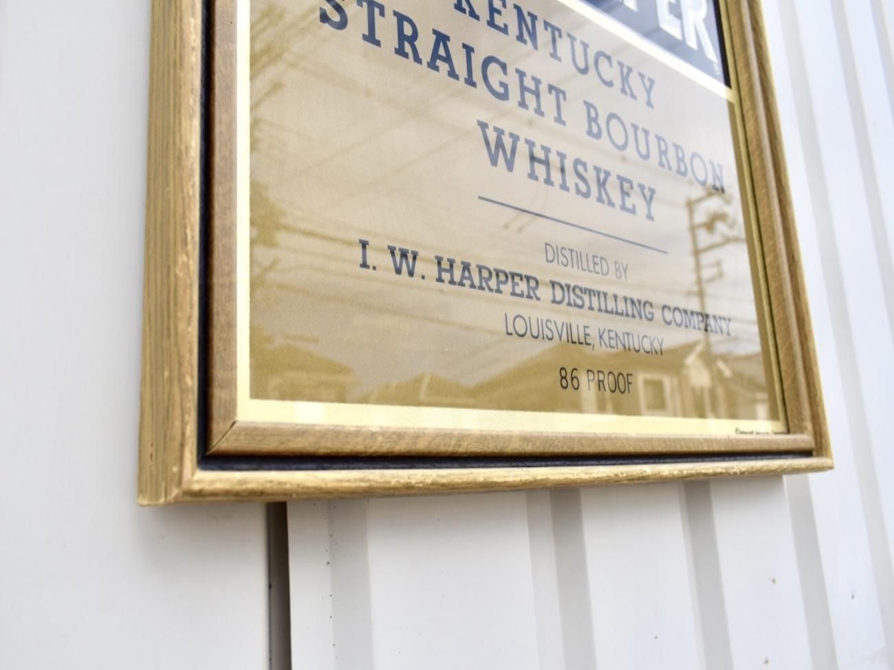 I.W. HARPER ハーパー 壁掛けバーミラー パブミラー ヴィンテージ ビンテージ I.W.HARPERパブミラー - 大阪和泉市のアンティーク