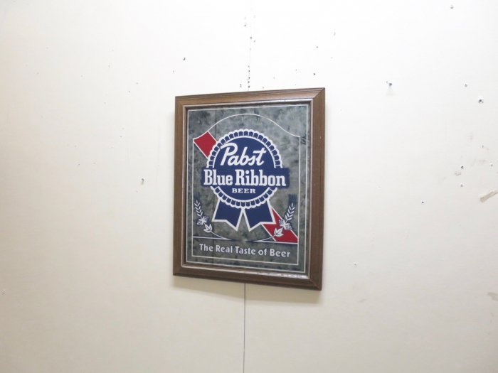 ビンテージ Pabst Blue Ribbon パブミラー - 大阪和泉市のアンティーク 