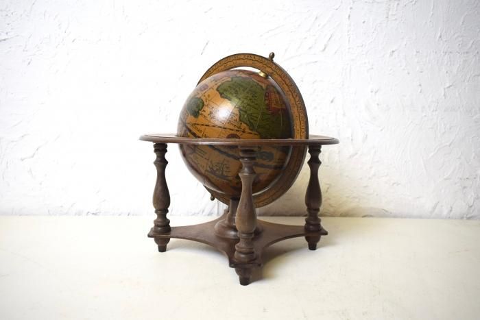 地球儀ヴィンテージコロニアル型イタリアglobe アンティーク