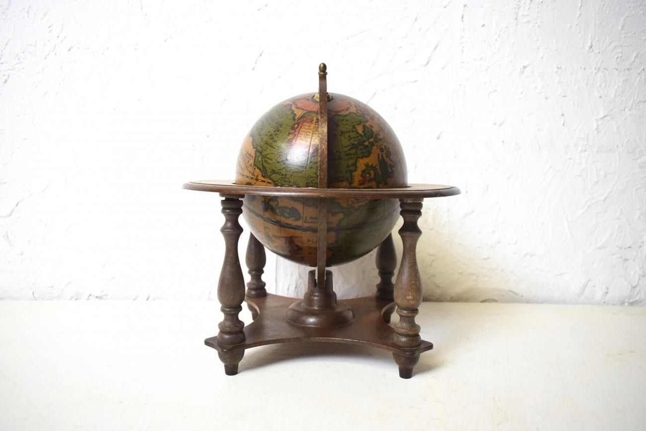 地球儀　ヴィンテージ　コロニアル型　イタリア　globe アンティーク 地球儀 ヴィンテージ コロニアル型 イタリア globe アンティーク