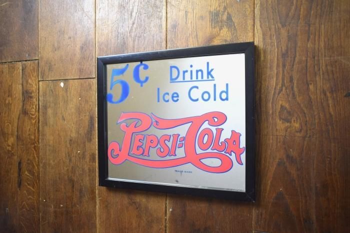 ビンテージ PepsiCola パブミラー - 大阪和泉市のアンティーク
