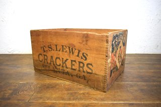 ビンテージ T.S.Lewis Crackers 木箱