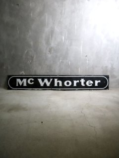 アンティーク Mc Whorter ホーローサイン