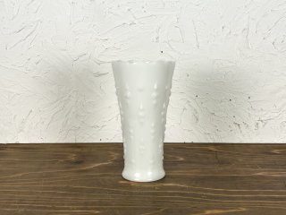  ビンテージ ミルクガラスフラワーベース