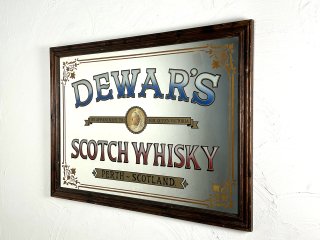 ビンテージ DEWAR'S SCOTCH WHISKY パブミラー