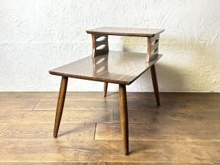 テーブル　ビンテージ THE CAFE TABLE / 無垢 杉 ヴィンテージスタイル Black Steel