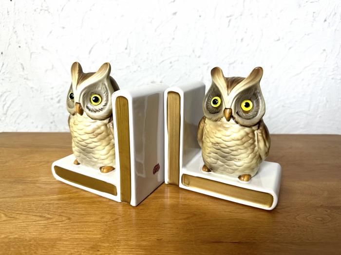 南部鉄器】ブックスタンド ブックエンド フクロウ 南部鉄器 ミミズクの