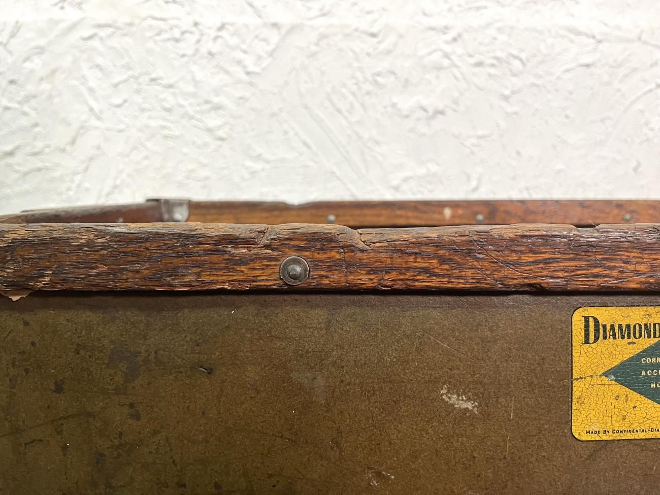 アンティーク　ファイバー製コンテナボックス　ビンテージ　箱 アンティーク ファイバー製コンテナボックス ビンテージ 箱