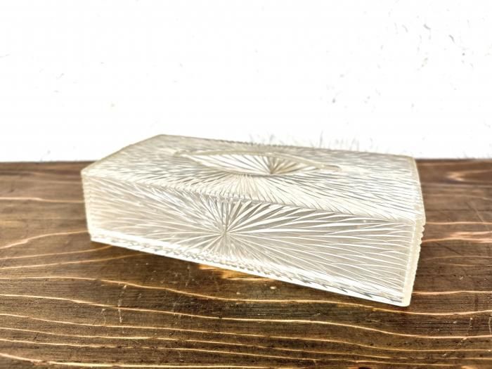 ティッシュケース　ミッドセンチュリー　ヴィンテージ　アクリル　透明 ティッシュケース ミッドセンチュリー ヴィンテージ アクリル