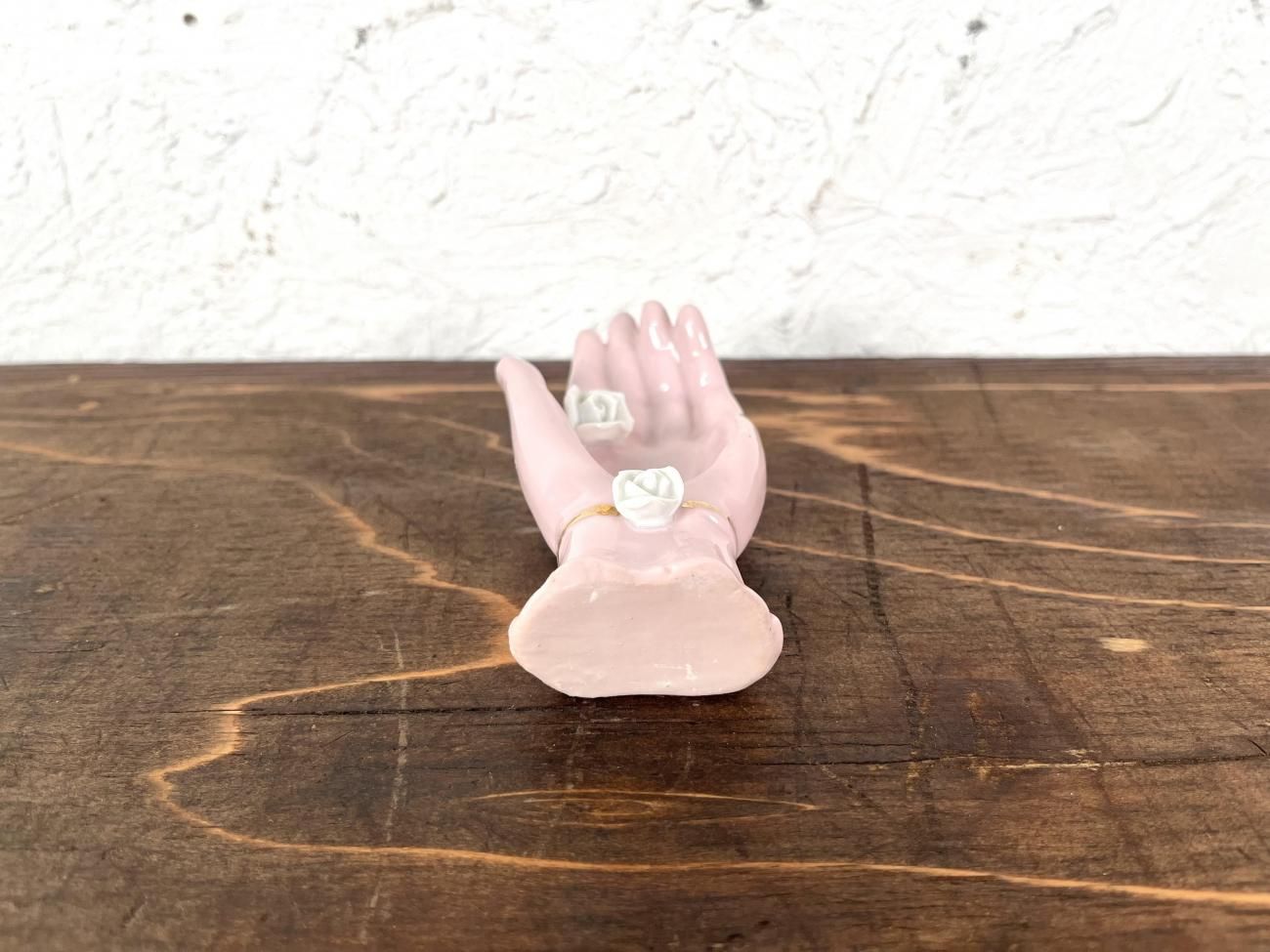 ホワイト 手の形状の皿　ハンドトレイ　ヴィンテージ Vintage 1950s Ceramic Hand Motif Tray/ビンテージ 陶器 ハンド