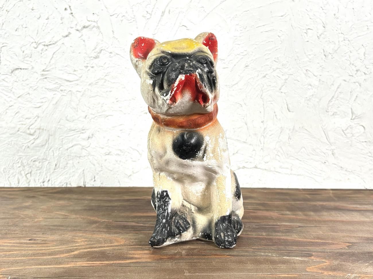 ビンテージ Chalkware Bulldog チョークウェア ブルドッグ 置物 ビンテージ Chalkware Bulldog チョークウェア ブルドッグ 置物