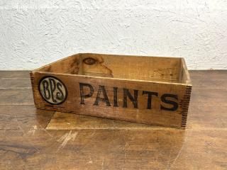 古い木箱 ベビー石鹸本舗 店舗什器 古道具 ビンテージボックス 楽天