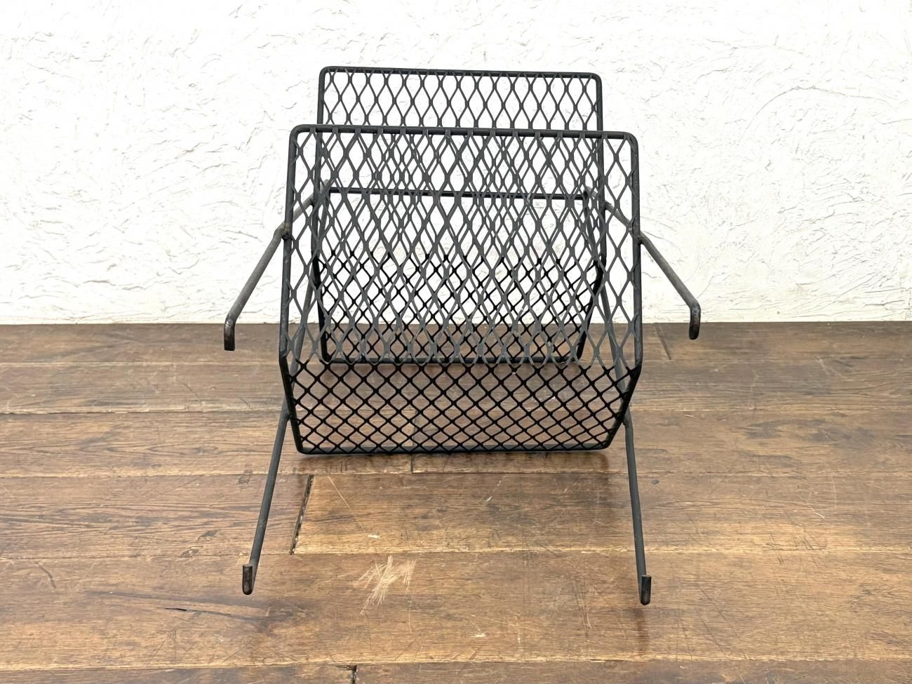 50’s ビンテージ マガジンラック 灰皿 グラスホルダー付き 50's ビンテージ マガジンラック 灰皿 グラスホルダー付き