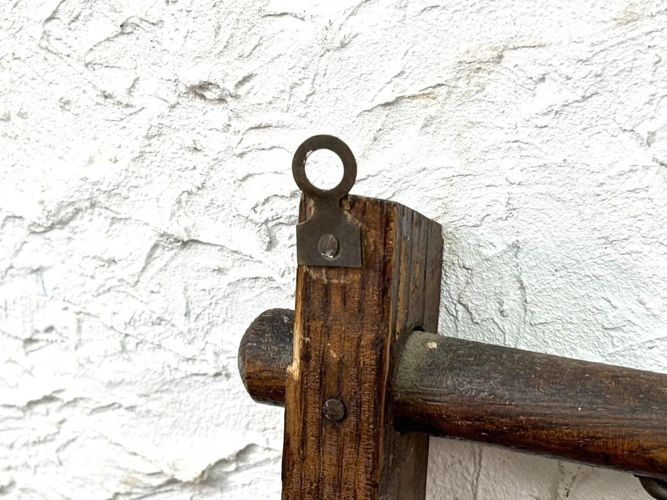 アンティーク ミラー付きウォールフック