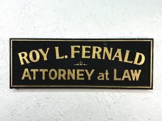 ƥ ROY L. FERNALD ATTORNEY at LAW 