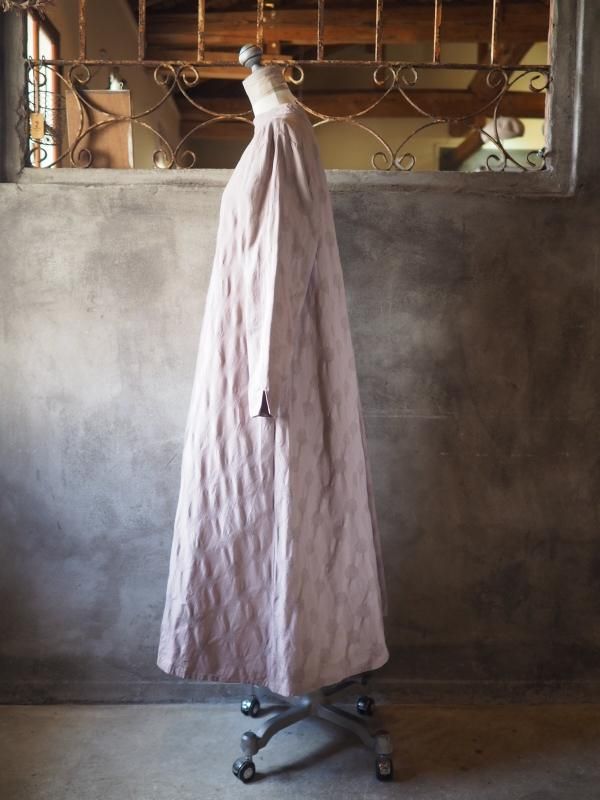 sa-rah ロールネック2wayワンピースリネン　モーヴプラム色 ロールネック2wayワンピースリネンモーヴプラム - Sa-Rah Market