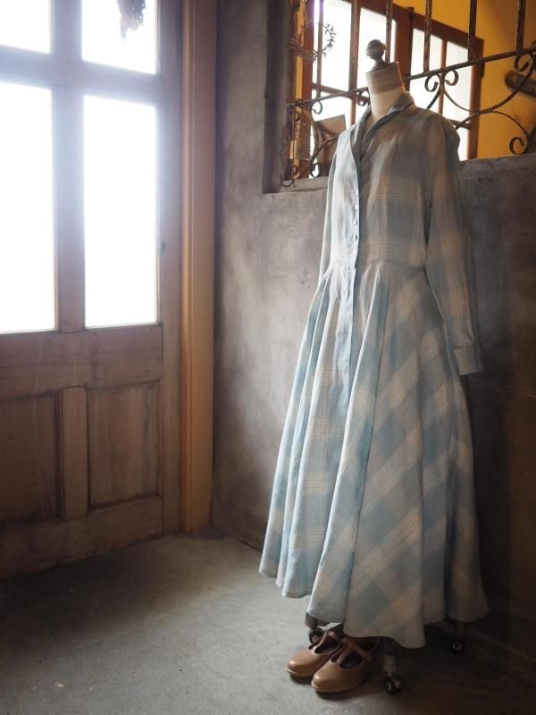 Sa-rah 1day ワンピース 七分袖 sa-rah トリプルタック前後ワンピース